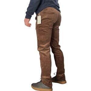Katin Men’s Pipeline Corduroy Pant Size Small Slim Straight Brown New
